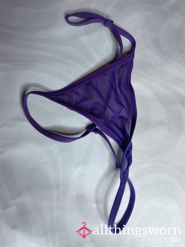 Purple Gstring (includes Video Of Me Wearing Them)