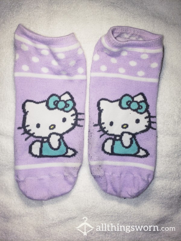 Purple Hello Kitty Socks (96hr Wear)