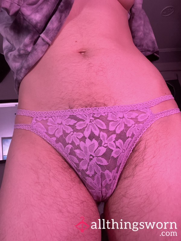 Purple Lace And Dark Bush Is A Beautiful Combo