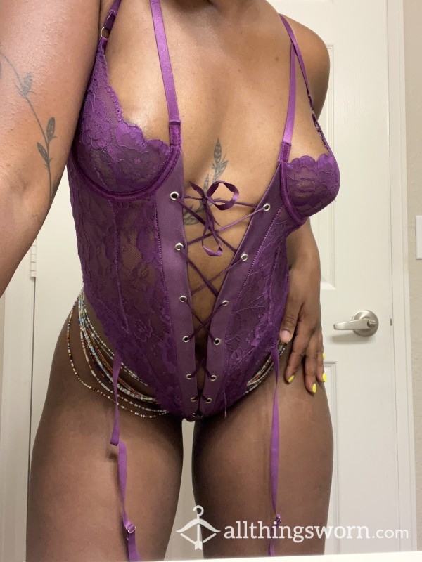 Purple Lace Bodysuit