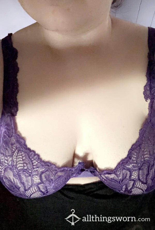 Purple Lace Bra