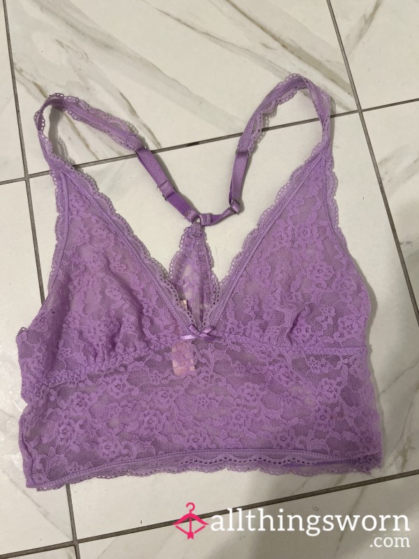 Purple Lace Bralette