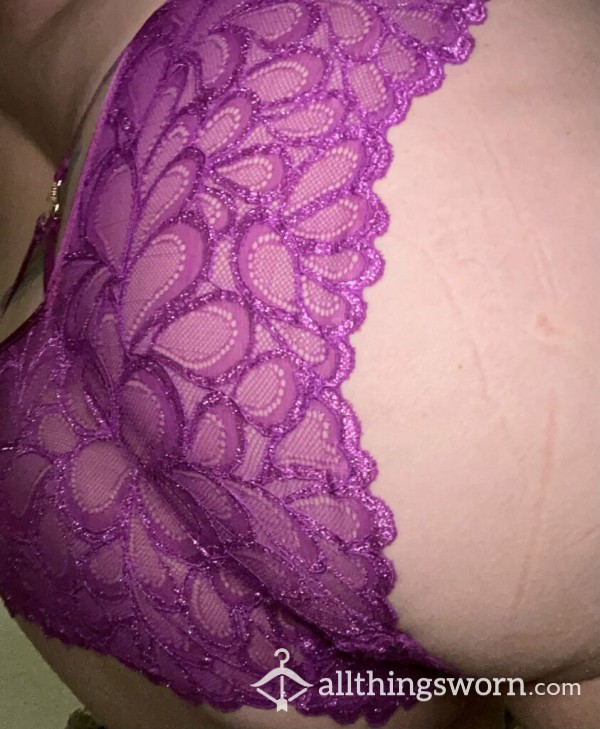 Purple Lace Cheeky Panties