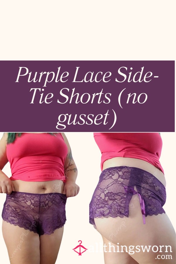 Purple Lace Shorts