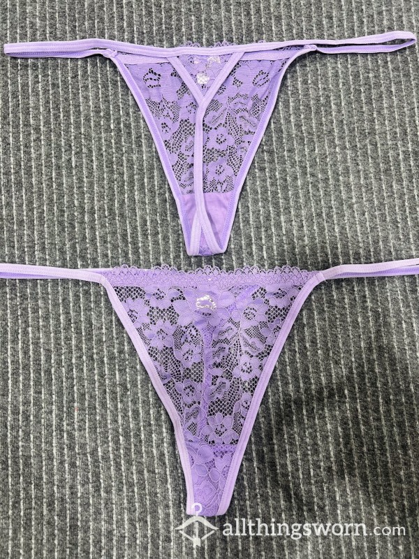 S**y Tiny Purple Lacy G-string $30aud