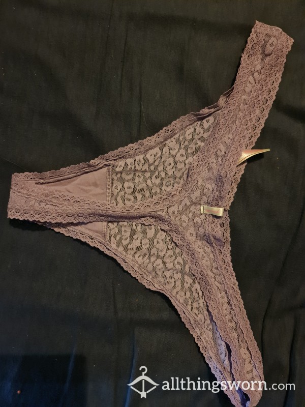 Purple Leopard Print VS Thong