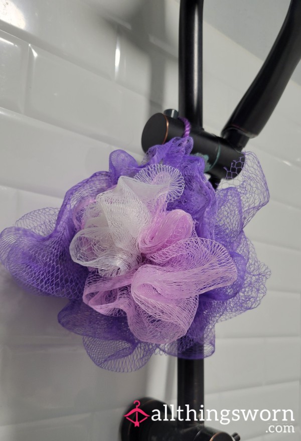 Purple Loofah Fun