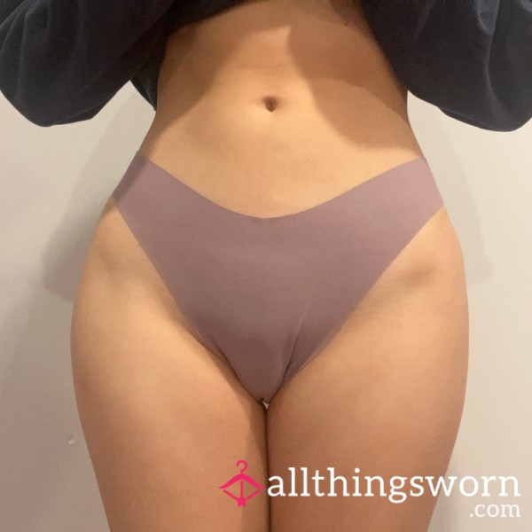 Purple Mauve Seamless No-show Thong Panty