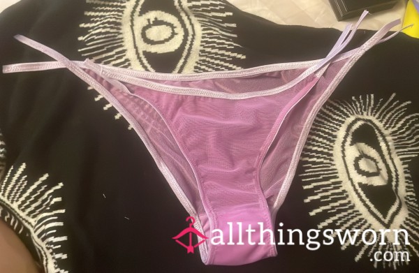 Purple Mesh Cheeky Fullback - Handmade By Me 💋