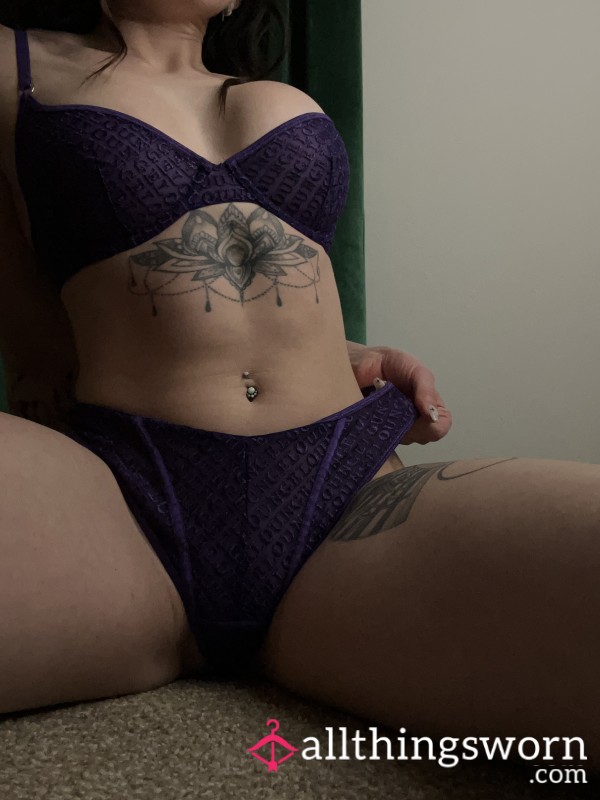 Purple Mesh Lounge Set💜