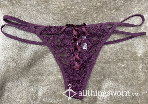 Purple Mom Thong