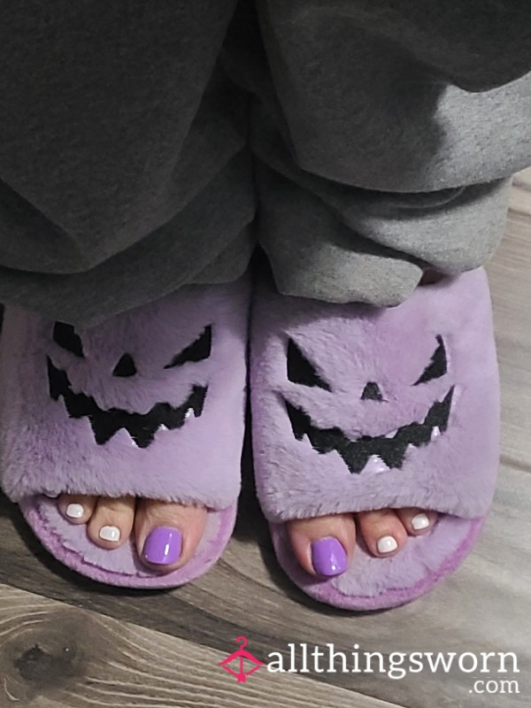 Purple Monster Slippers