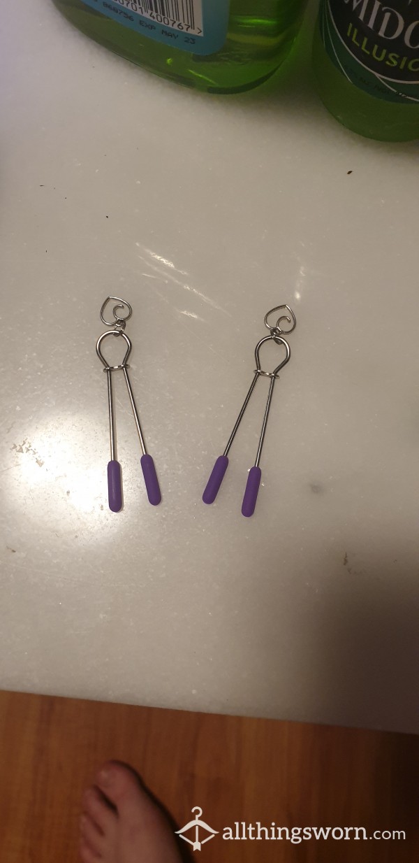 Purple Nipple Clamps