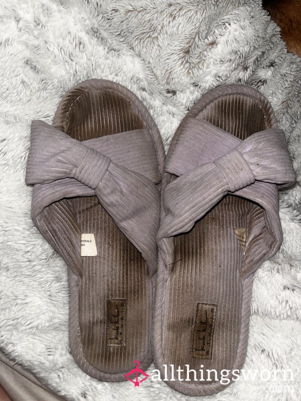 Purple Open Toe Slippers (2yrs