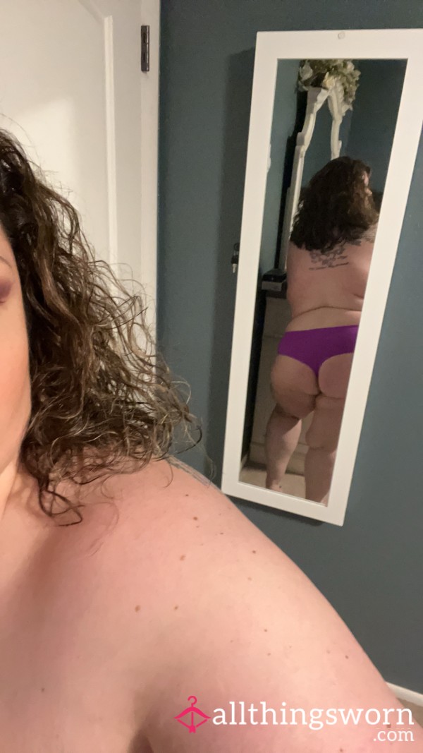 Purple Plus Size Thong