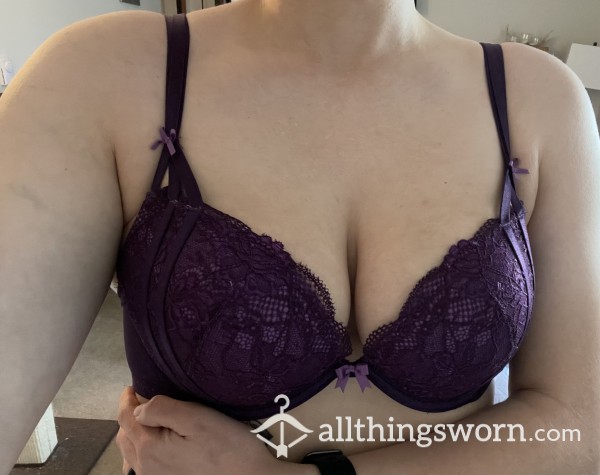 Purple Push Up Bra