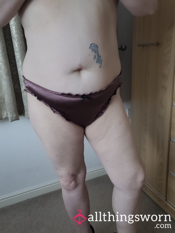 Deep Purple Satin Knickers