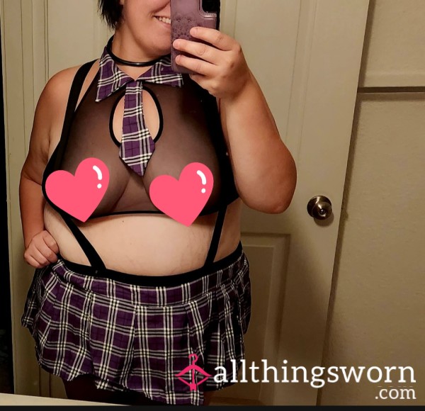 Purple School Girl Outfit!