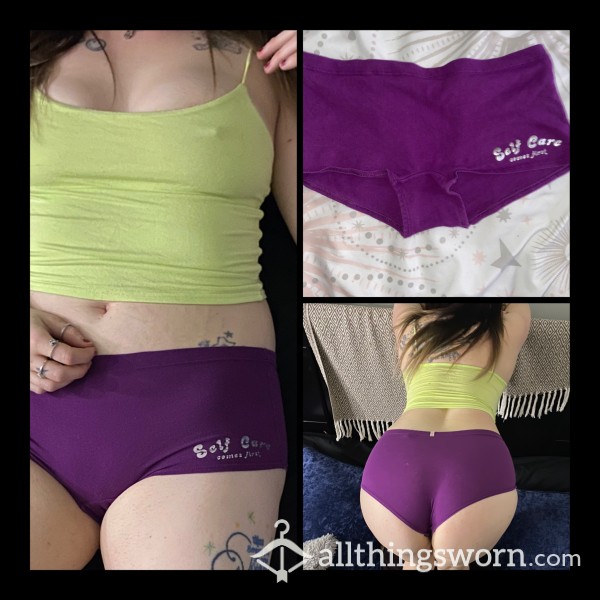 Purple Self Care Vs Boyshorts