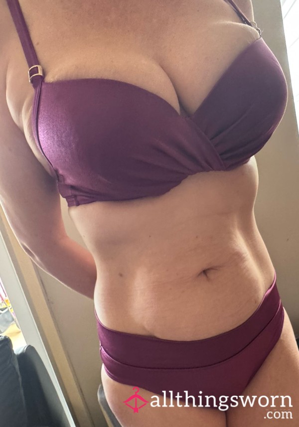 Purple S**y Bikini, The Top Is 36C And The Bottoms Are A Size 10