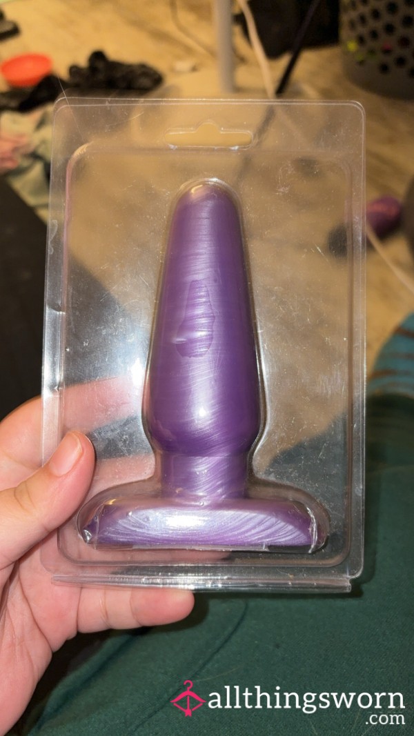 Purple Silicone Bu*t Plug