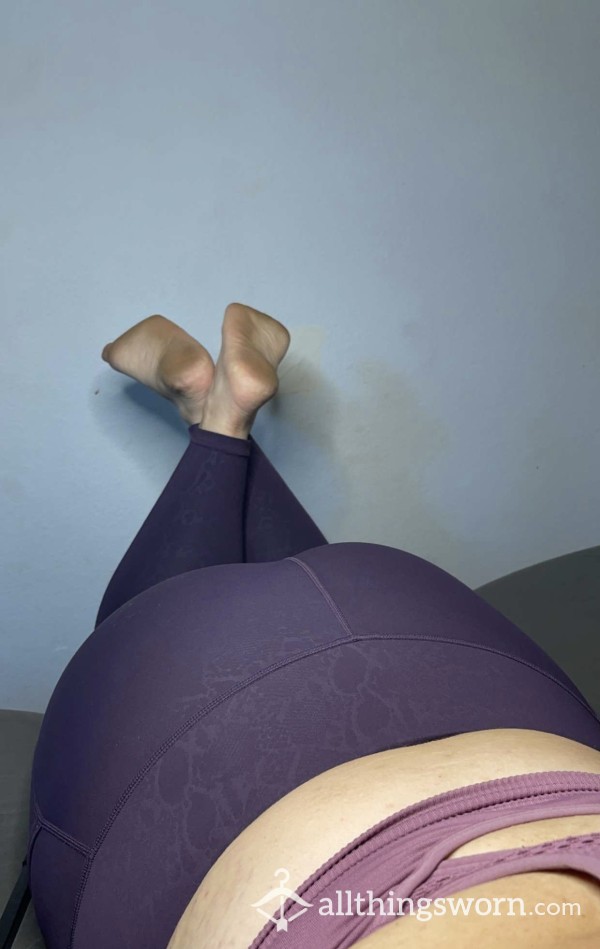 Purple Snake Skin Leggings