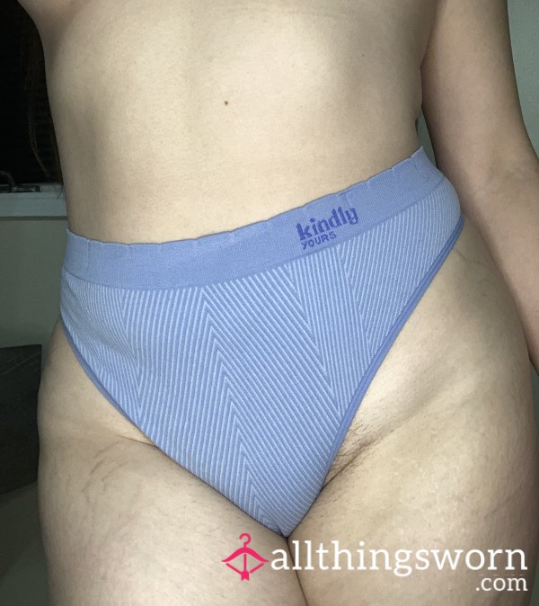 Purple Striped Thong