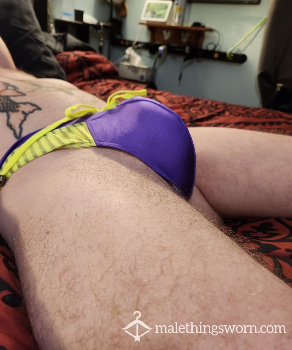 Purple Swim Thong