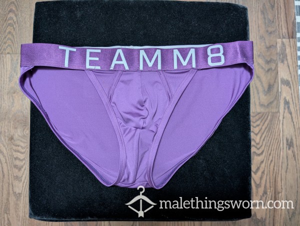 Purple Teamm8 Tanga Briefs