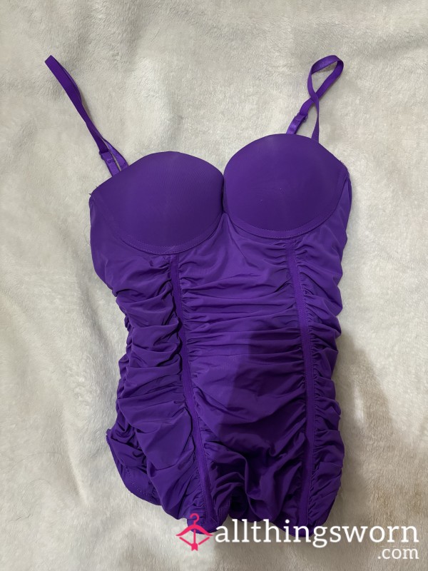 Purple Tulle Fairy Lingerie Top Push-up Bra Size Small **ADD ON ONLY**