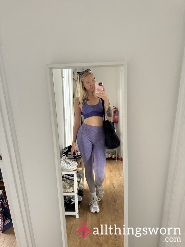 Purple Very Worn Gym Leggings