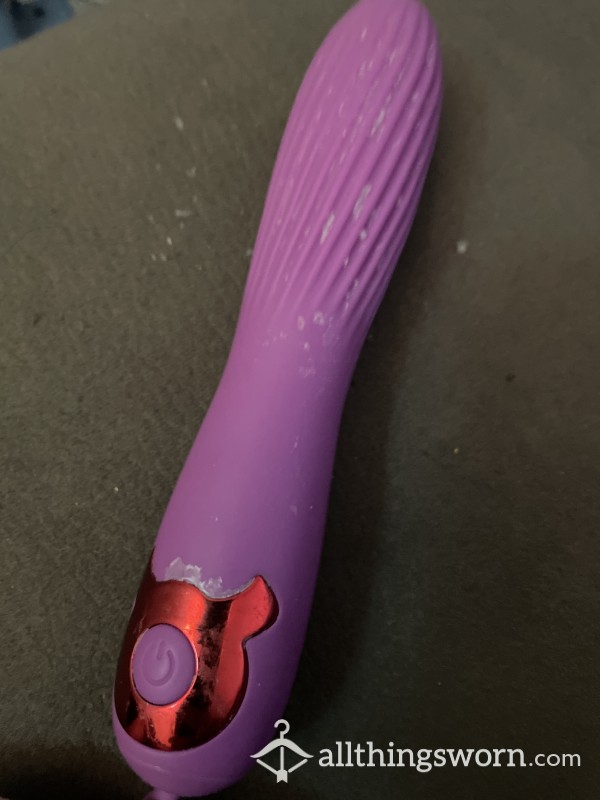 Purple Vibrator Di**o(my C*m Included)