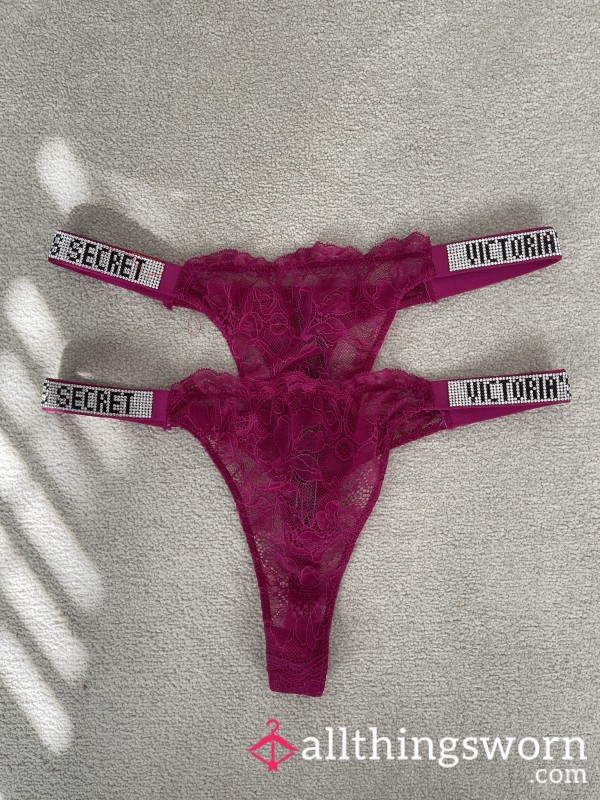 Purple Victoria Secret Thongs