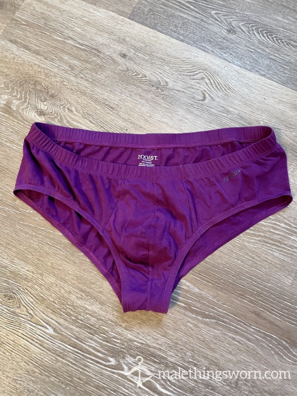 Purple Worn 2(X)IST Briefs