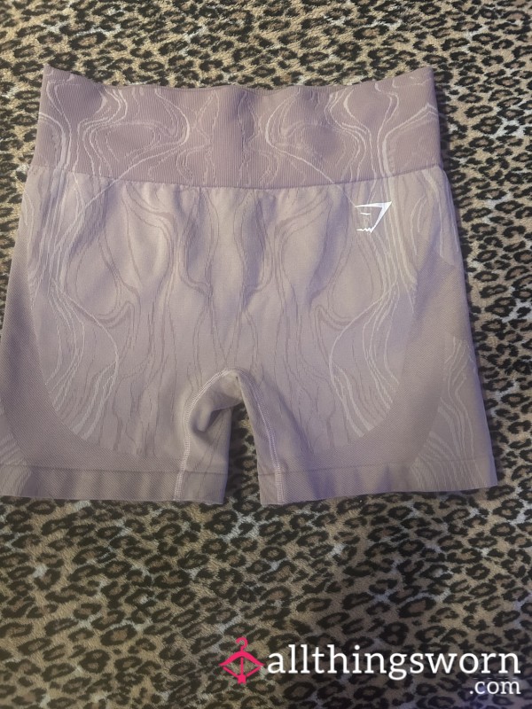 Purple Worn Gym Shorts