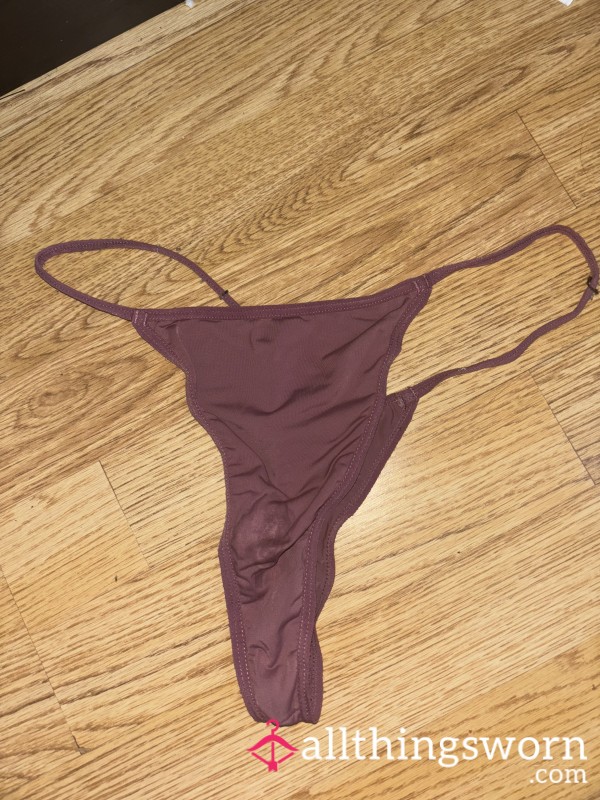 Purple Worn Thongs