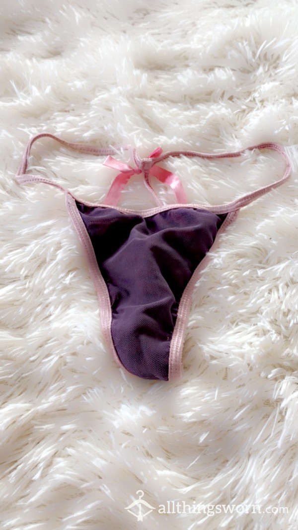 💜🩷Purple/pink Thong🩷💜cheetah Layer🐆PURRR🥂