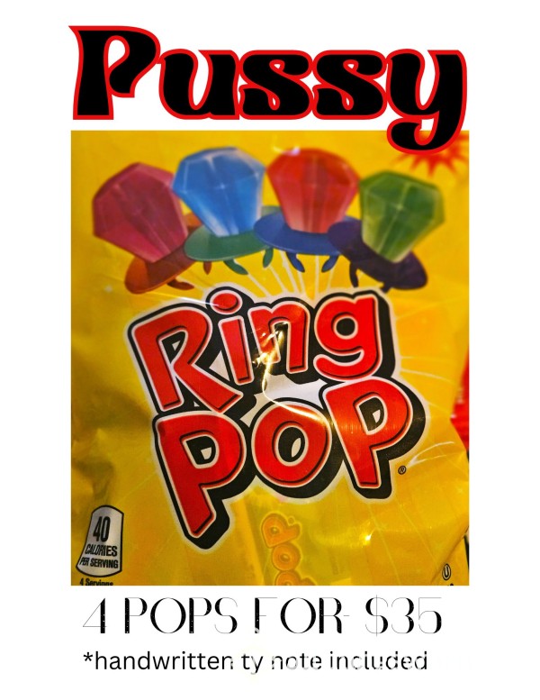 Pu**y Ring Pops