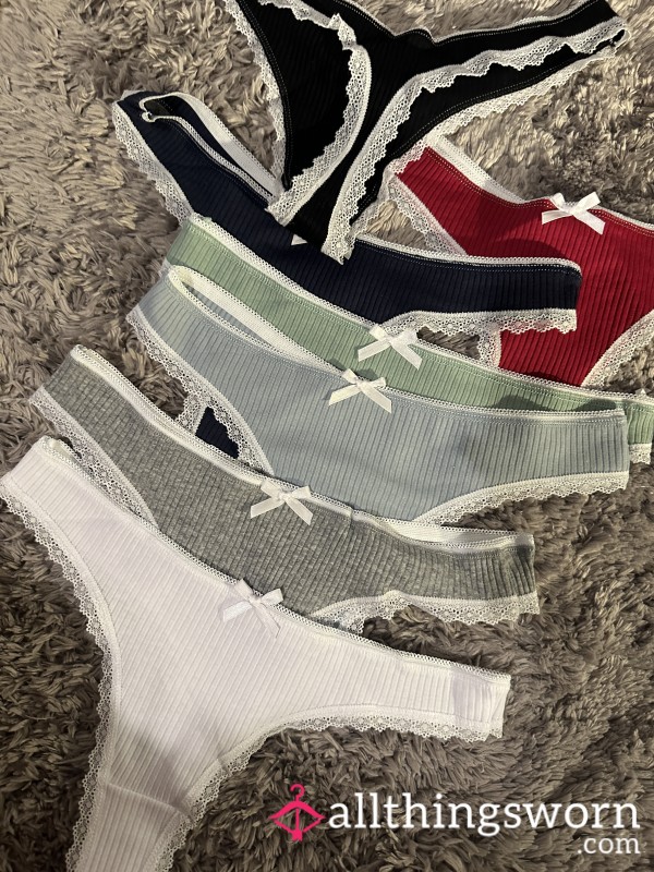 Pu**y Scented Creamy Cotton Thongs 🥰😈