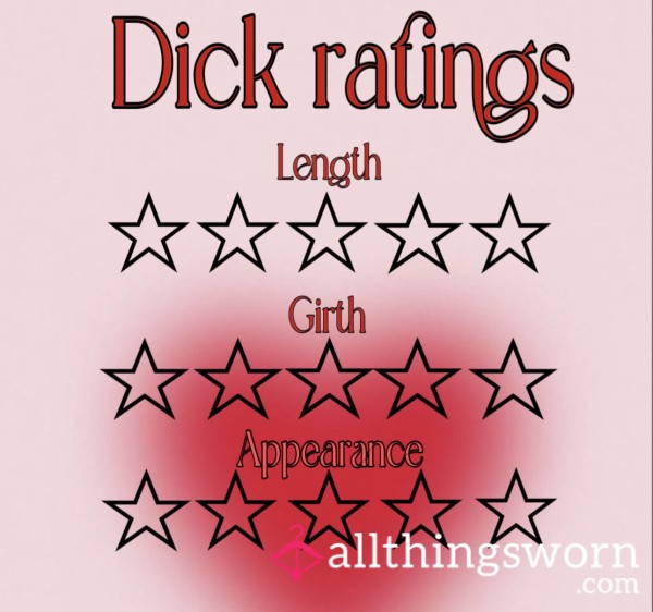 Quick Honest D*ck Ratings.