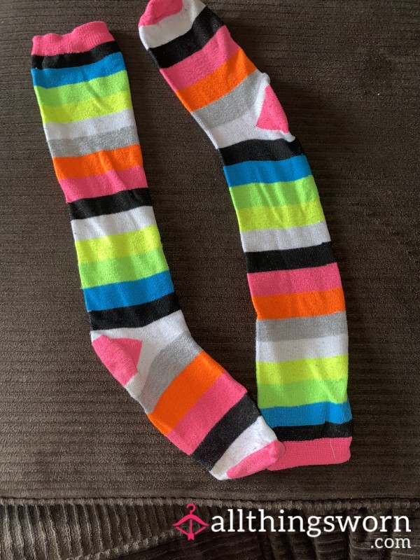 Rainbow Knee Highs