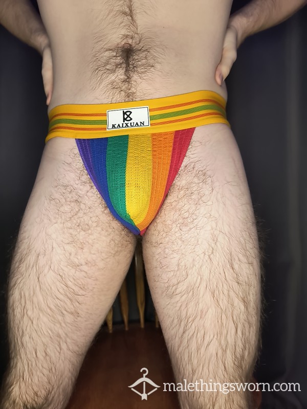 Rainbow Pehalq Pride Jockstrap, Medium And Elastic