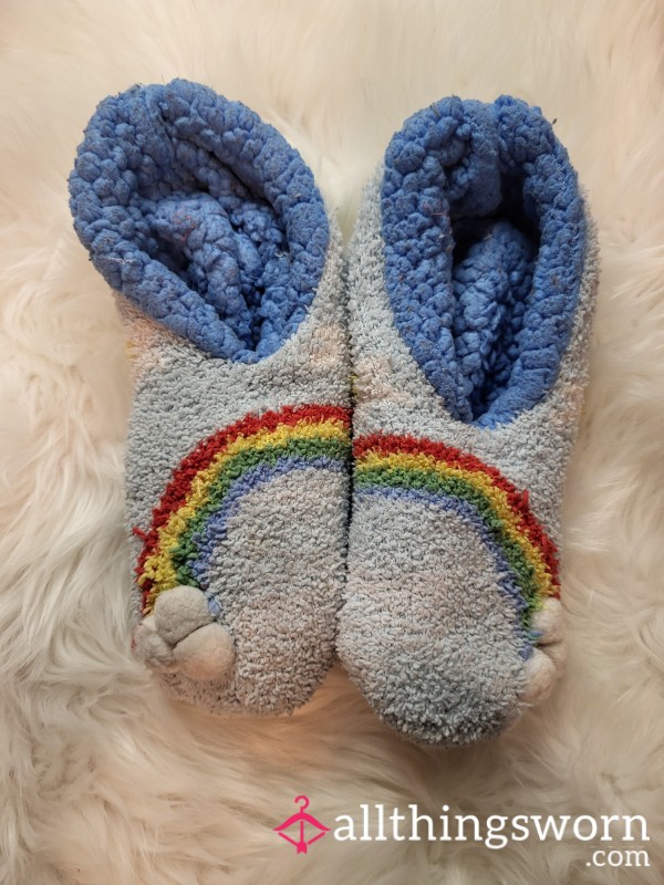 Rainbow Slipper Socks