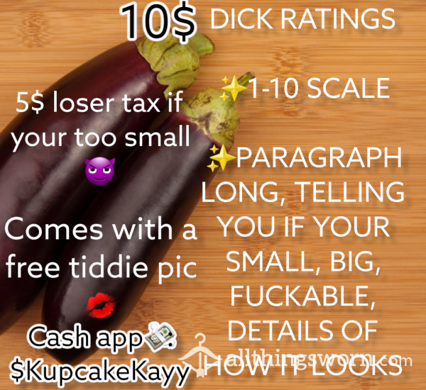 🍆 RATINGS + TIT PIC 💋