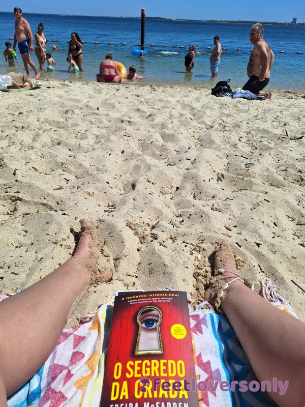 Reading On The Beach