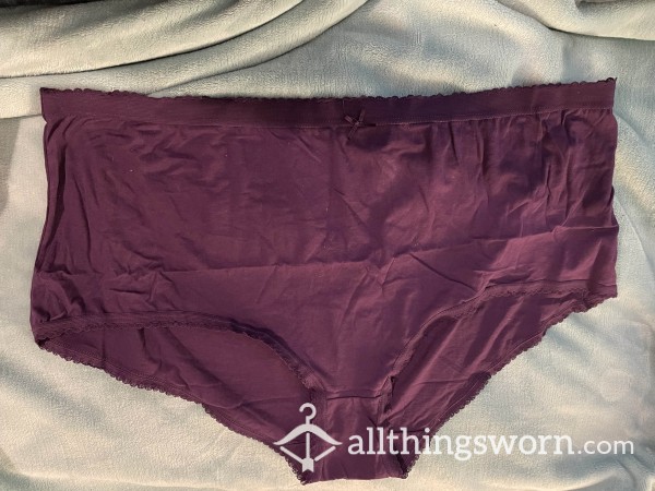 Purple Cotton Knickers