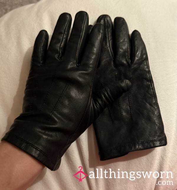 REAL LEATHER Well Used Gloves