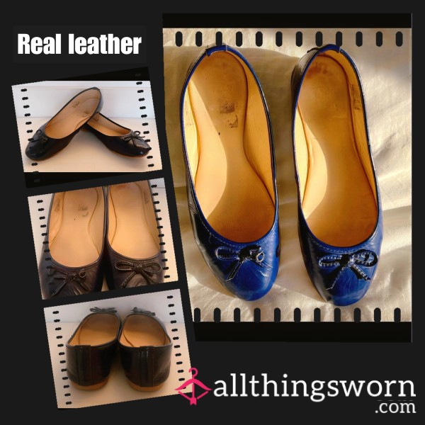 Real Leather Well-worn Flats