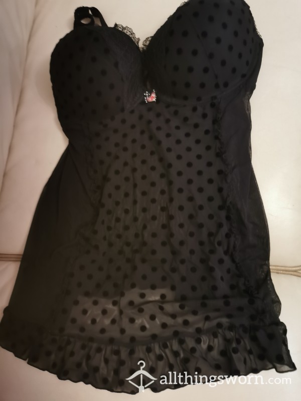 Really S**y Black Size 20uk. Worn Babydoll. Underwire Padded. Can Do Extra Wears & Requests £30 💋💋💋