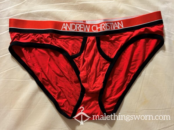 Red AC Briefs Size XL